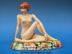 A Martin Thompson for Peggy Davies ceramic artist's original proof figurine of a nude lady,