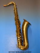 A 'Cigar Cutter' Tenor saxophone by Henri Selmer & Co Paris, c1930 reg.