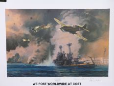 Two signed limited edition 51/350 Anthony Saunders 'Day of Infamy',