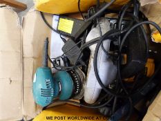 A Dewalt DW62 saw together with a Makita sander