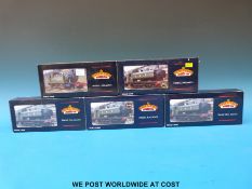 Five Bachmann 00 gauge Great Western Railway tank locomotives 8750 Pannier 8763 32-201,