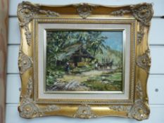 Donald Ramanayeka (1920-1993) oil on board,