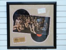 An autographed montage of the Jimi Hendrix Experience, Electric Ladyland.