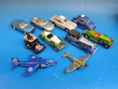 A quantity of c1970s/80s Matchbox playworn diecast model cars, together with Days Gone By examples,