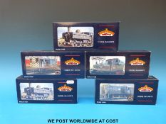 Five Bachmann 00 gauge British Rail tank locomotives 08 Diesel Shunter 13029 32-110,