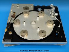 J.A Michell Transcriptor Hydraulic Reference turntable with additional paperwork.