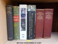 Lloyd George, 'War Memoirs' ( London, Odhams, 1938) together with two titles on Douglas Haig,