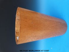 An oak umbrella stand (height 46cm)