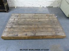 Three wheeled rustic plinths,