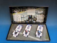 Minichamps diecast 1:43 scale model car set 1982 24H Le Mans Porsche (in original box)