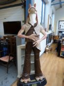 A promotional / advertising Star Wars Episode One Jar Jar Binks figure (220cm tall) for Lucas Films.