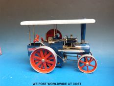 A Wilesco live steam traction engine model D405 with original box