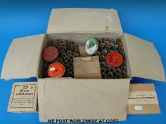 Forty various 12 gauge shotgun cartridges together with 49 primed 14 bore pinfire cartridge cases,