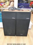A pair of Wharfedale TSR110 speakers