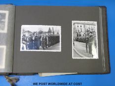 A WWII German photograph album, army interest and including guns,