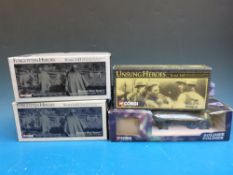 Four Corgi diecast model military vehicles, two Forgotten Heroes, Korean War Series One,