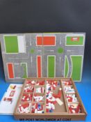 A quantity of 1960's Lego complete with box and a Lego system board