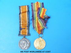A pair of WWI medals awarded to Pte F Harris 8th South African Infantry