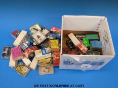 A selection of turntable pick-up arm cartridges to include TTC crystal phone cartridge model J2005,