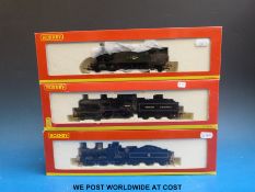 Three Hornby 00 gauge British Rail locomotives and tenders, 4-4-0 class 2P 40634 R2183B,