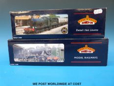 Two Bachmann 00 gauge locomotives and tenders,