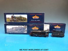 Three Bachmann 00 gauge British Rail steam locomotives and tenders, 2-6-0 Crab 42765 32-176,
