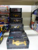 Eighteen Onyx  die cast model Formula 1 cars, all in original boxes.
