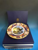 Four Royal Worcester Nelson collectors plates in boxes.