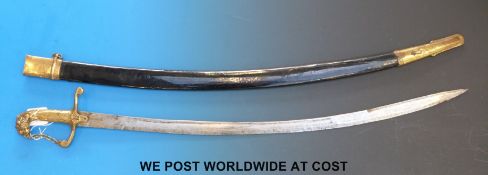 A replica early 18thC Cavalry or Scots Regiment band sword