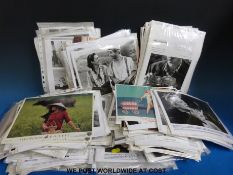 A large selection of mainly black and white stills