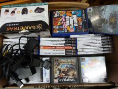 A quantity of Playstation and Playstation 2 games etc