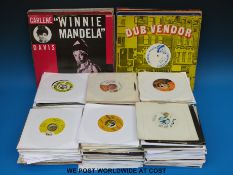 A large collection of about 200x Reggae 7” singles.  Many originate from Jamaica.