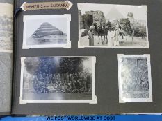 A WW2 photograph album with 250-plus photographs including war damage, groups in uniform and tanks,