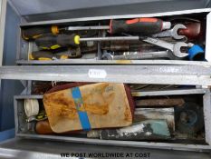 A quantity of tools to include spanners, pliers etc.