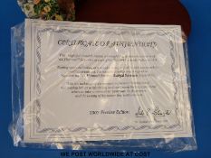 Preview edition of a Goebel Hummel figure base 