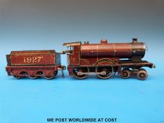 Bassett-Lowke 0 gauge clockwork locomotive