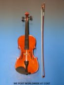 Antoni violin with bow in fitted case