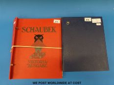 A Schaubek album of mainly early stamps from European countries and a stockbook of German stamps