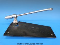 Rek-o-kut company pick-up arm support with base.