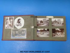 A photograph album of military interest including photographs of Afghanistan circa early 20thC