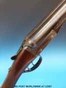 Charles Hellis & Sons 12 bore side by side boxlock shotgun with ornate engraving,