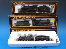 Four Mainline 00 gauge British Rail locomotives and tenders class 43XX Mogul 4358 37045,