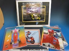 A quantity of signed Superbike, Indianapolis 500 etc.