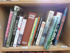 A collection of books relating to WW1 including Malcolm Brown, The Western Front,