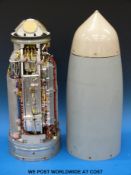 A heat seeking or similar missile head and cover,