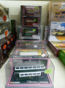 Ten Corgi Original Omnibus Company (OOC) diecast model buses (all in original display boxes),
