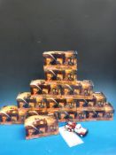 Twelve Matchbox Models of Yesteryear Fire Engine series diecast model vehicles (all in original