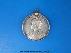 A Victorian Queens South Africa medal awarded to 7653 Pte N Dobson North Devon Fusiliers