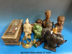 A quantity of various Eastern and other figures to include various gods