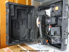 An SIP cordless circular saw in box with charger etc.